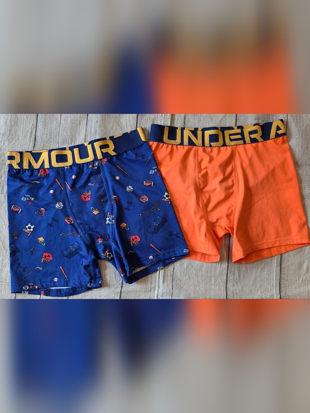 Under Armour Youth Boy Size Large Fitted Boxer Brief 2 Pairs Active Athletic
